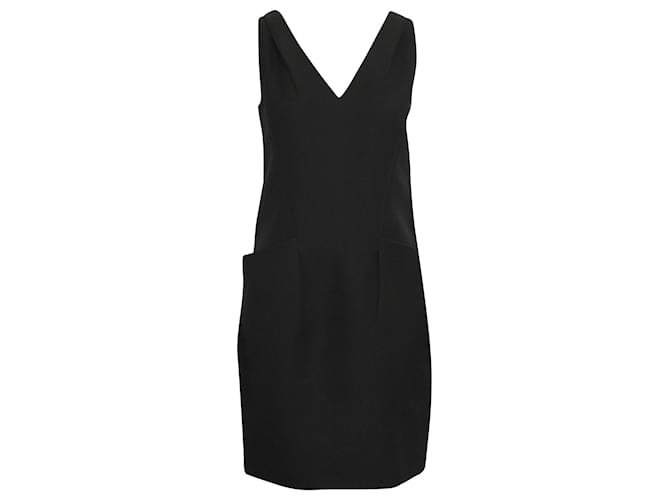 Prada Sleeveless Sheath Dress with Pockets in Black Cotton   ref.630190