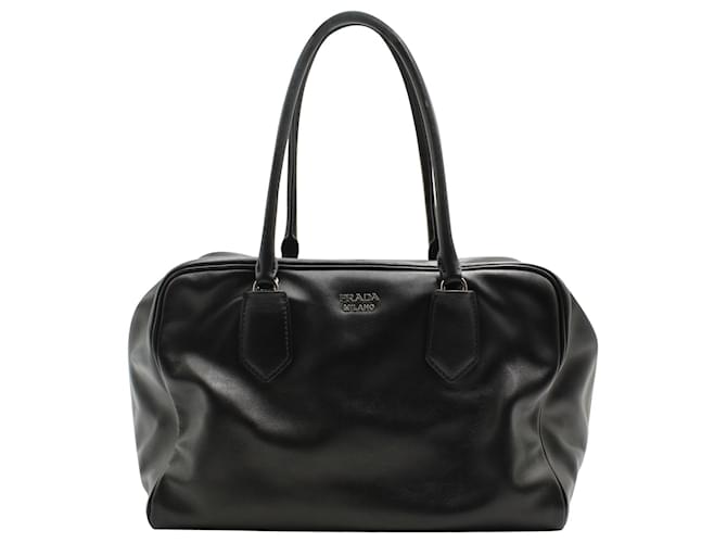 Prada Medium Inside Bag in Black Calf Leather  ref.630265