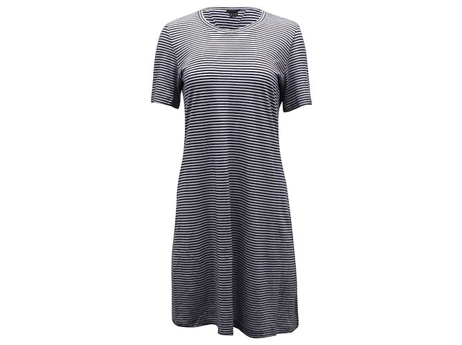 Robe t-shirt rayée Theory en coton multicolore Imprimé python
