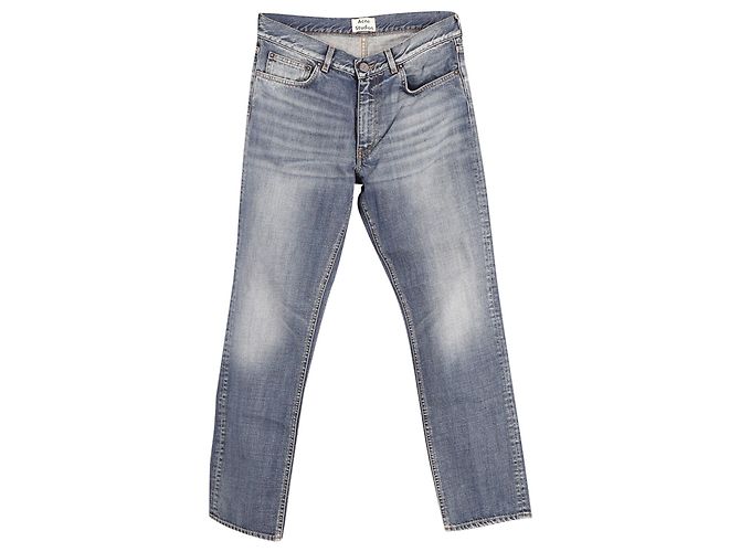 Acne Studios Boy Dark Vintage Jeans aus blauer Baumwolle