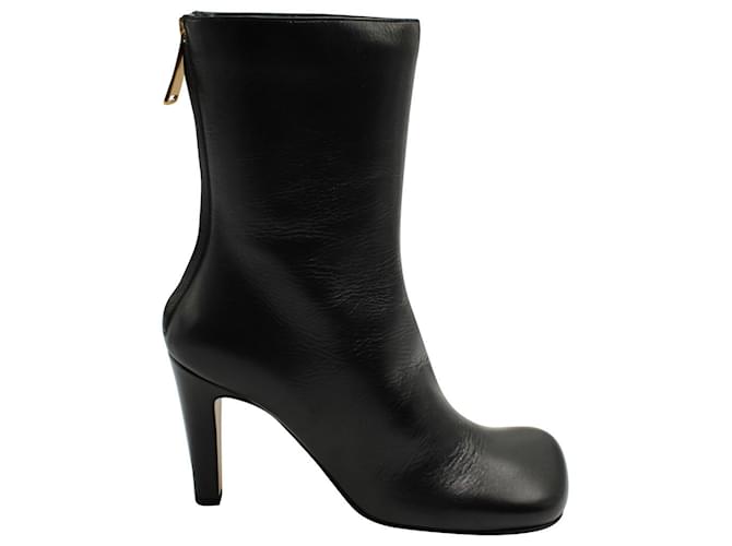 Bottega Veneta Bloc Boots in Black Leather  ref.630440