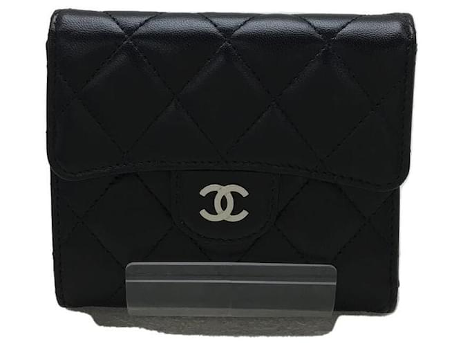 Chanel Wallets Black Leather  ref.630452