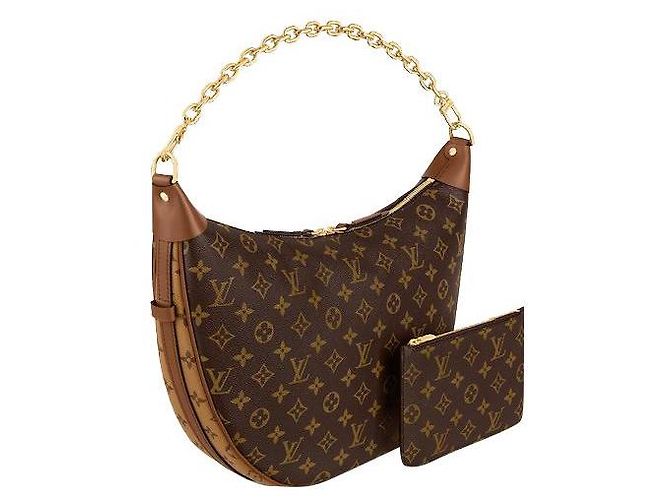 Louis Vuitton Borsa LV Loop Hobo con monogramma sul retro Marrone