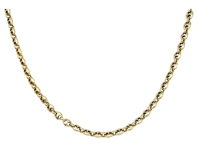 inconnue Yellow gold necklace, Coffee beans.  ref.630588