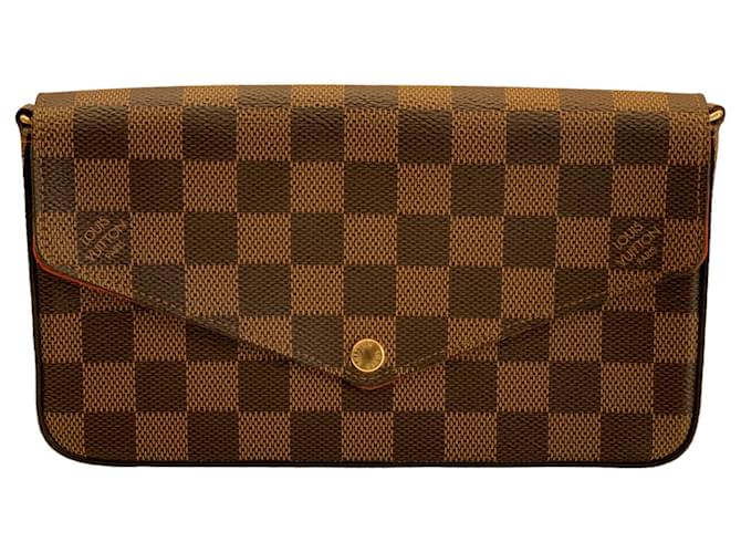 Louis Vuitton Handbags Dark brown Leather  ref.630667
