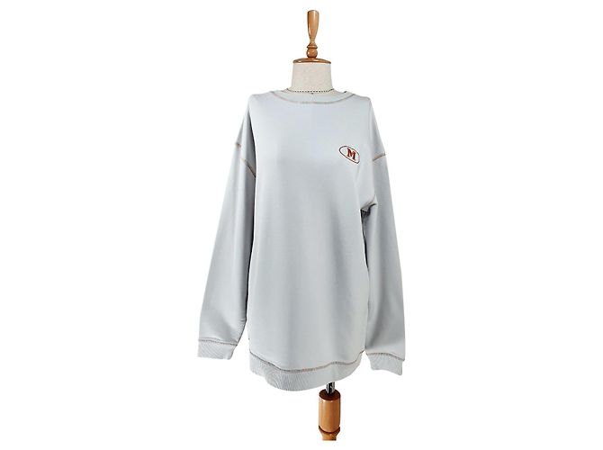 M Missoni Oversize Sweatshirt Grau Baumwolle