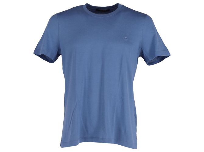 Camiseta Louis Vuitton Classic em algodão azul