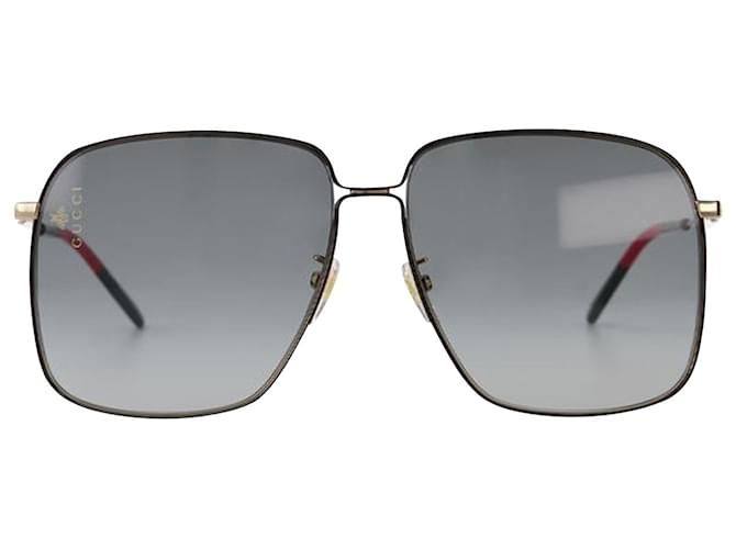 Gucci Sunglasses in Gold/Grey Metal Golden Metallic  ref.630917
