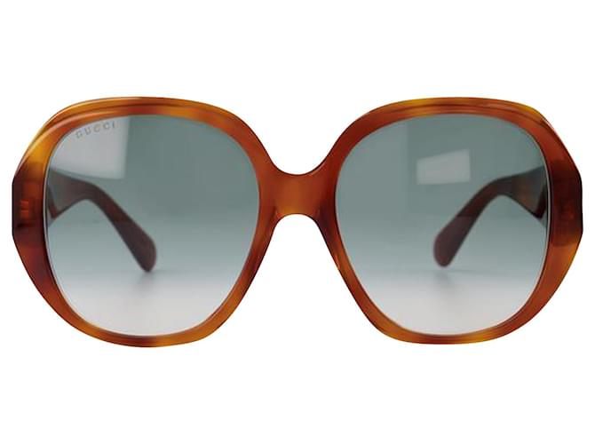 Gucci Óculos de sol em acetato marrom/cinza  ref.630920