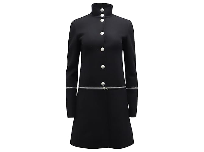 Céline Celine Finition Main Adaptable Coat in Black Wool  ref.630942
