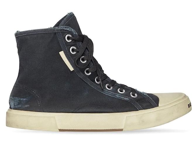 Balenciaga - Sneaker Paris Haut Haut Coton Noir  ref.630993