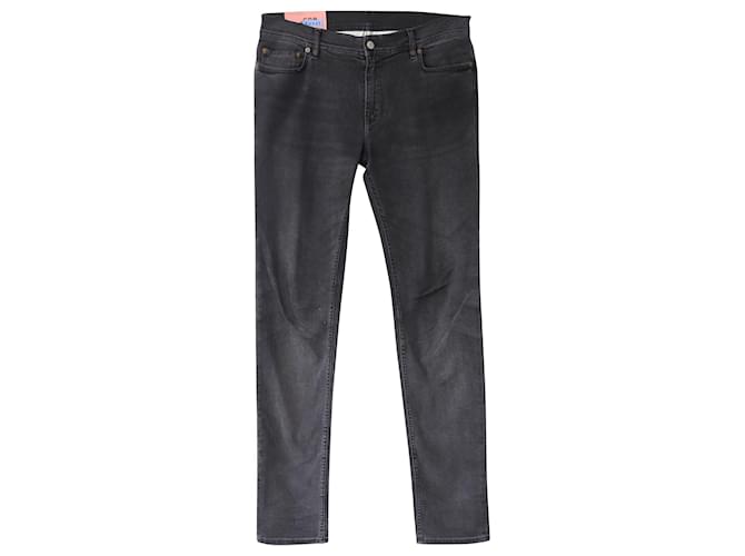 Acne Studios Regular Fit Jeans in Grey Cotton  ref.631043