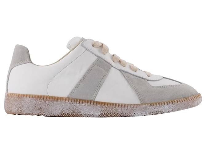 Maison Martin Margiela Replica Deconstructed Sneakers in White Leather ...