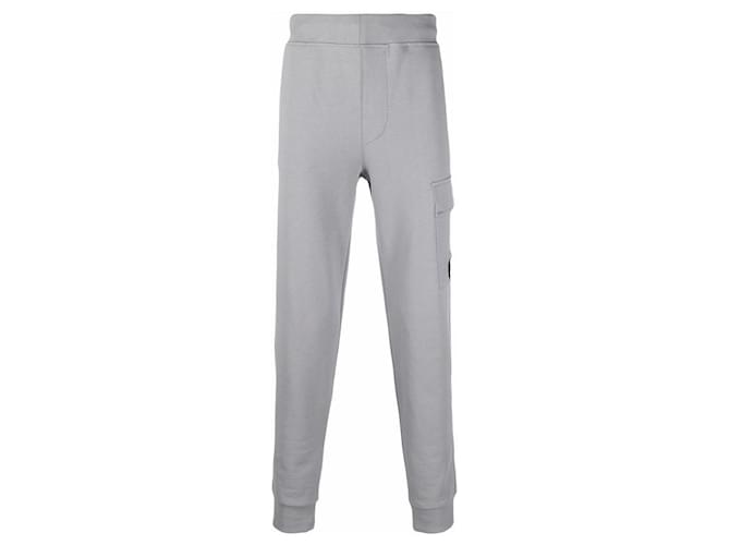 Autre Marque CP Company Pantalon de jogging à détail verre de lunette signature gris Grey Cotton  ref.631092
