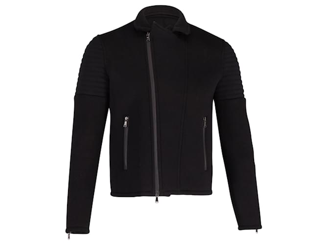 Neil Barrett Neil Barett Biker Jacket in Black Polyester   ref.631108