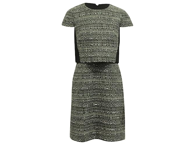 Tory Burch Two-Toned Tweed Dress in Multicolor Cotton  Multiple colors  ref.631157