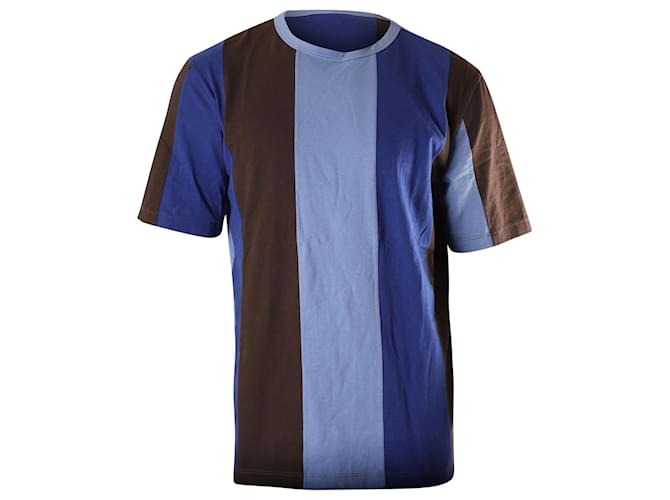 Marni Color Block Kurzarm-T-Shirt aus mehrfarbiger Baumwolle Mehrfarben  ref.631178