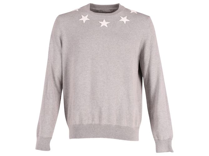 Pull Givenchy Star en Coton Gris
