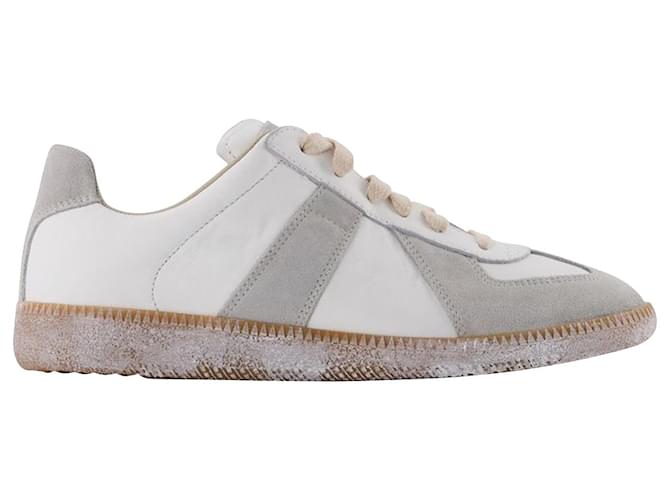 Maison Martin Margiela Replica Deconstructed Sneakers in White Leather  ref.631222