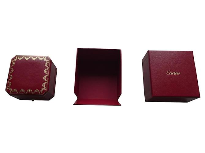 nova caixa de anel cartier com overbox Vermelho  ref.631300