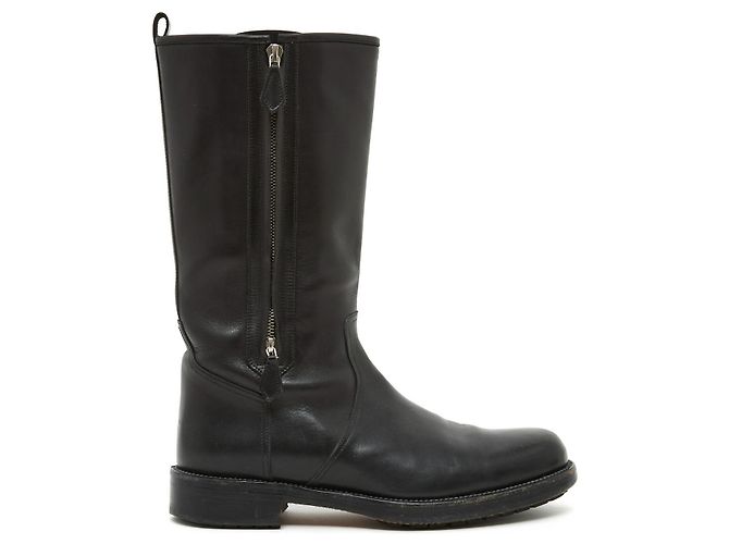 Hermès SCHWARZE RADSTIEFEL DE41.5