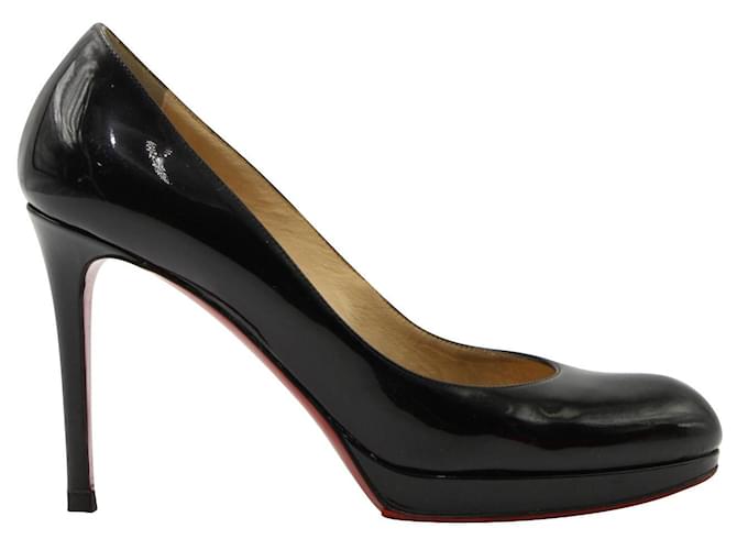 Christian Louboutin Classic Black Patent Leather Heels  ref.631673