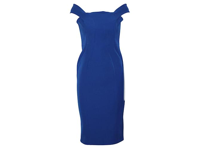 Nicholas Kirkwood Cobalt Blue Slim Fit Dress Polyester  ref.631719