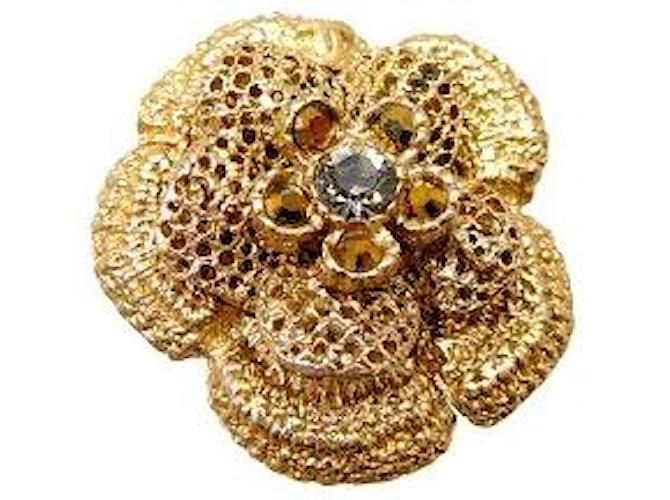 * Chanel Camellia Anel GP Feminino Não. 12 Banhado a ouro  ref.631815