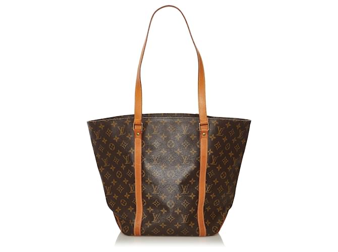 Louis Vuitton Brown Monogram Sac Shopping Cloth  ref.631850