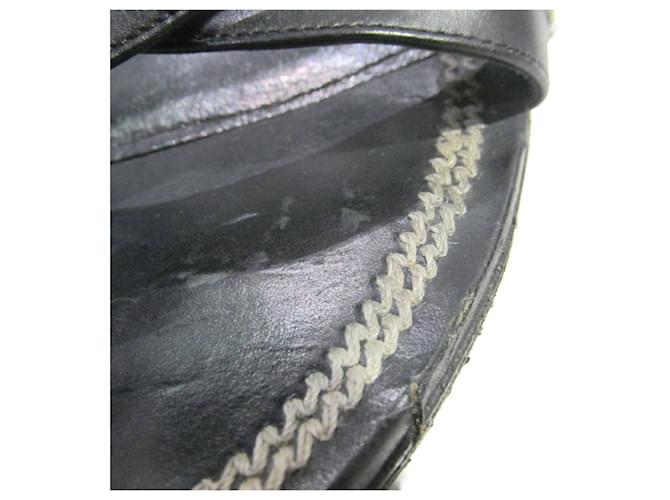 Christian Dior Sandals Black Leather  ref.631867