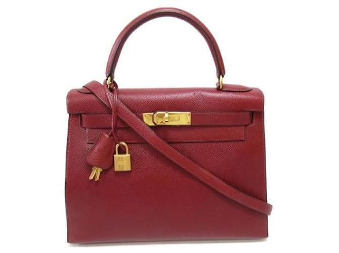 Hermès Bold Red Kelly Bag Leather  ref.631970