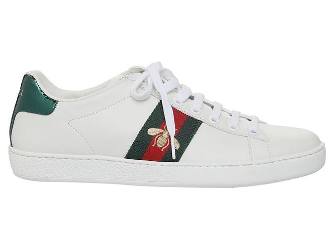 Gucci Sneakers Ace ricamate bianche Bianco