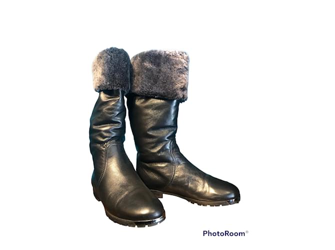 Ballin Boots Black Leather  ref.632076