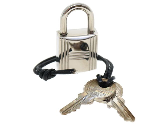 Hermès HERMES Cadena Lucchetto Silver Auth ki2141 Argento Metallo