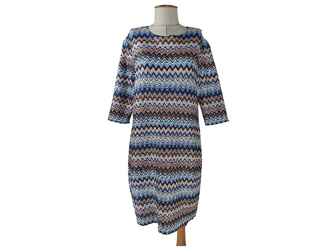 Riani Multicolour Polyester Dress XL Multiple colors
