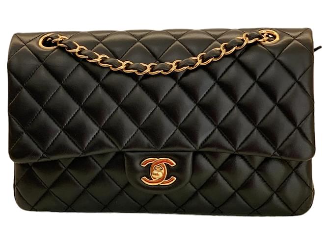 Chanel Handbags Black Leather  ref.632245