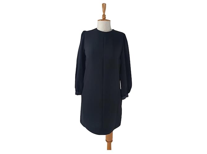 Victoria Beckham Robes Polyester Noir  ref.632255