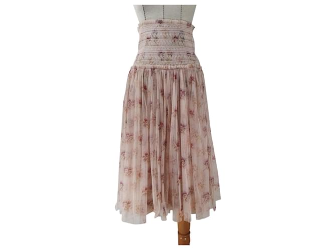 Needle & Thread Skirts Pink Multiple colors Polyester Polyamide  ref.632260
