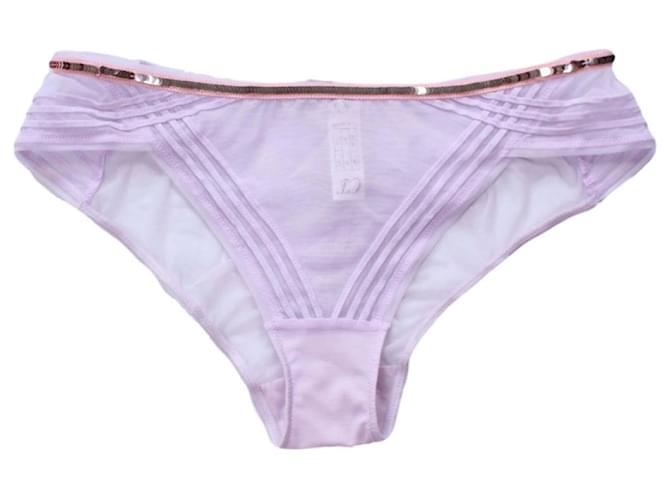 Chantal Thomass Purple Desire Panties Pink Cotton Elastane Polyamide  ref.632263