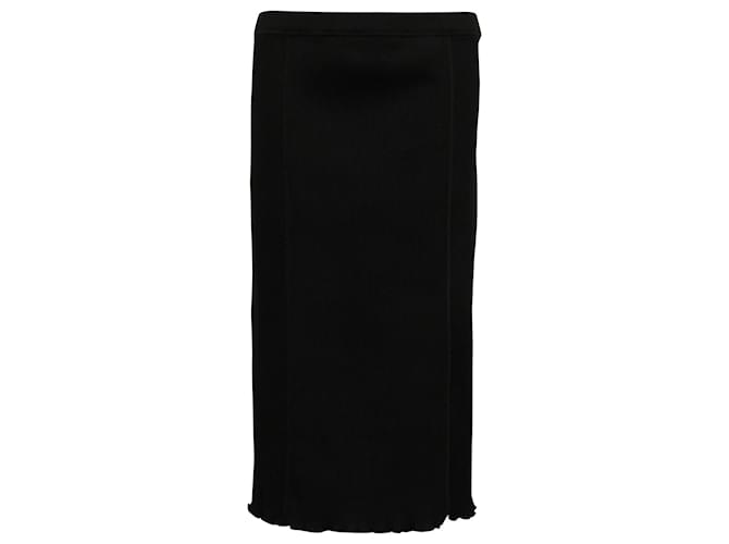 Theory Knit Midi Skirt in Black Polyamide Nylon  ref.632300