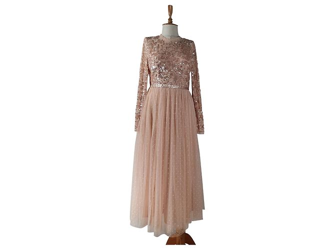 Needle & Thread Maxikleid Rosa Pink 