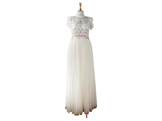 Needle & Thread Dresses White Multiple colors Polyester  ref.632329