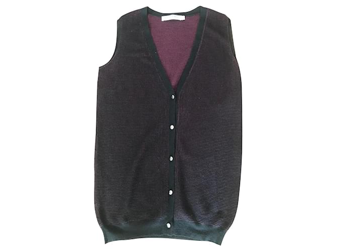 Dior Knitwear Black Purple Silk Cashmere  ref.632430