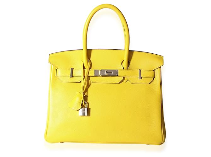 Hermès Hermes Jaune De Naples Novillo Birkin 30 Phw  Yellow  ref.632453
