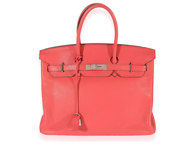 Hermès Hermes Bougainvillea Clemence Birkin 35 Phw  Pink Leather  ref.632497