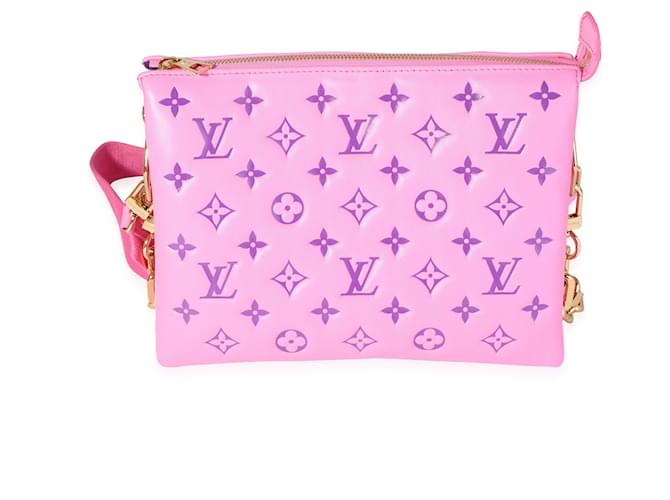 Louis Vuitton Pochette Coussin Monogram Embossed Puffy Leather