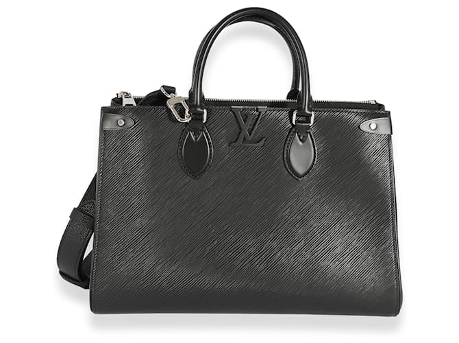 LOUIS VUITTON Grenelle MM Epi Leather Shoulder Bag Black