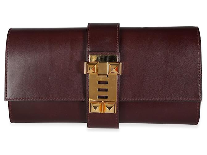 Hermes Rouge H Box Calf Medor 23 GHW Hermes