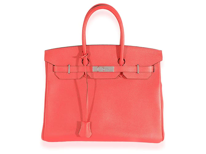 Hermès Hermes Rose Jaipur Epsom Birkin 35 PHW Pink Leather  ref.632604