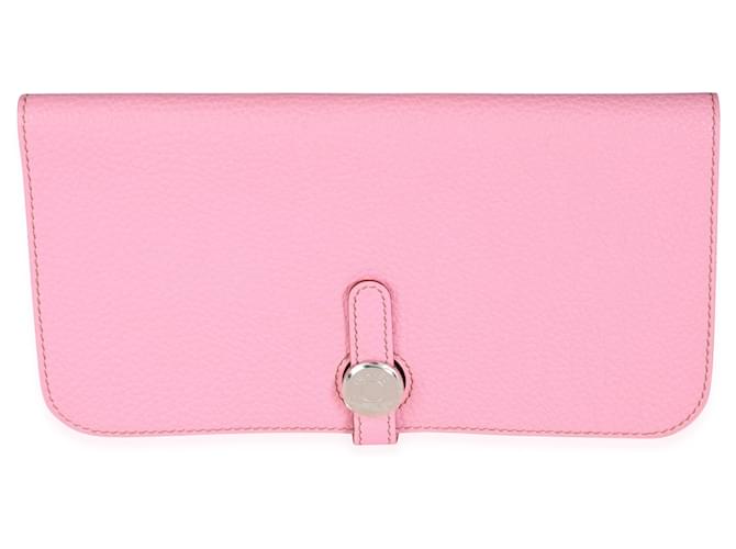 Hermès Hermes 5p Pink Togo Dogon Recto Verso Wallet Phw Leather  ref.632609